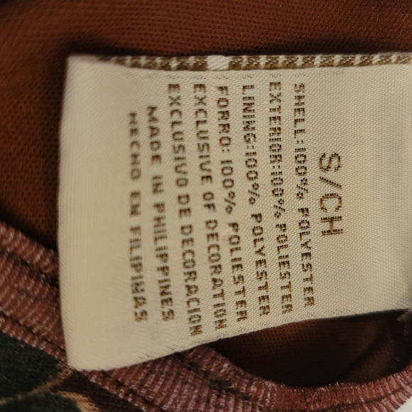 Expressions Burgundy Floral Dress, Size Small - Picture 6 of 6